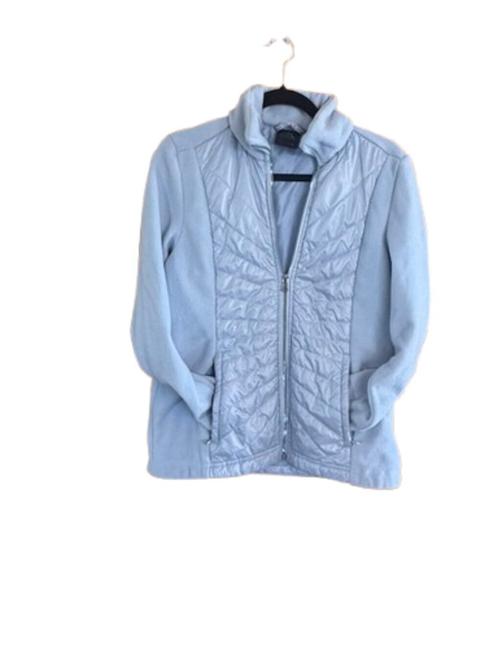 Women's Zeroxposur Full Zipper Fleece Size Small, Silver  (A71)